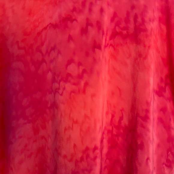 100% Silk Vintage Box Top Tie Dye Pink Med-Large - Picture 3 of 7